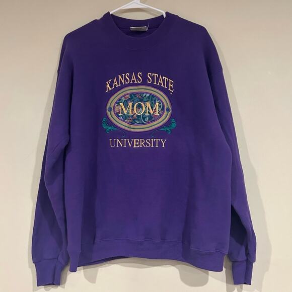 Vintage Kansas State University Mom Sweatshirt - Picture 1 of 3